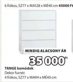 JYSK TANGE komódok ajánlat
