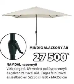 JYSK NAMDAL napernyő ajánlat