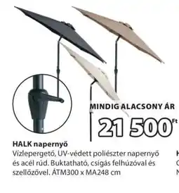 JYSK HALK napernyő ajánlat