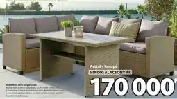 JYSK Asztal + kanapé ajánlat