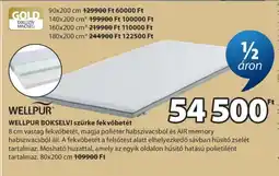 JYSK WELLPUR BOKSELVI szürke fekvőbetét ajánlat
