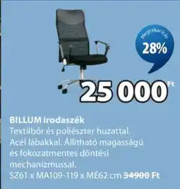 JYSK BILLUM irodaszék ajánlat