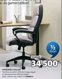 JYSK MARBJERG irodaszék ajánlat