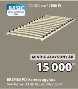 JYSK BREMSA FIX keretes ágyrács ajánlat