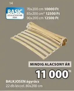 JYSK BALKJOSEN ágyrács ajánlat