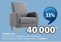 JYSK GEDVED fotel ajánlat