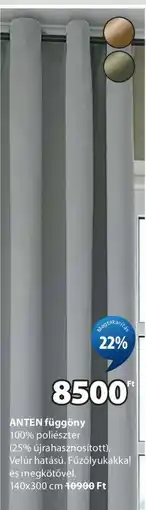 JYSK ANTEN függöny ajánlat