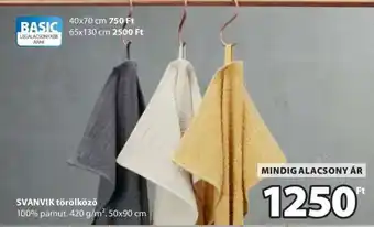 JYSK SVANVIK törölköző ajánlat