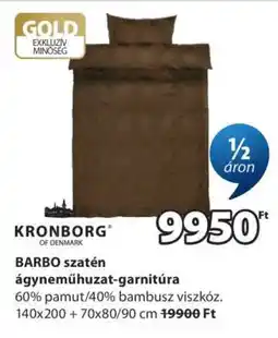 JYSK BARBO szatén ágyneműhuzat-garnitúra ajánlat