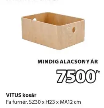 JYSK VITUS kosár ajánlat