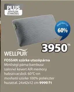JYSK WELLPUR FOSSAN szürke utazópárna ajánlat