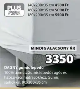 JYSK DAGNY gumis lepedő ajánlat