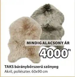 JYSK TAKS báránybőrszerű szőnyeg ajánlat