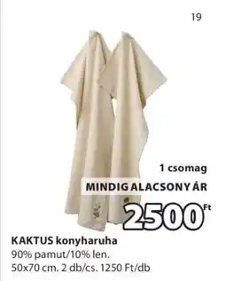 JYSK KAKTUS KONYHARUHA ajánlat