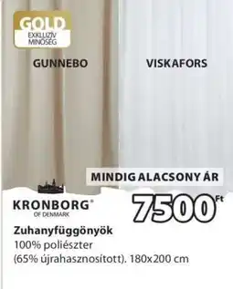 JYSK Kronborg Zuhanyfüggönyök ajánlat