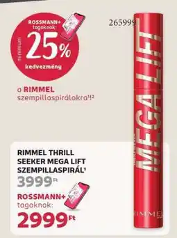 Rossmann RIMMEL THRILL SEEKER MEGA LIFT SZEMPILLASPIRÁL ajánlat