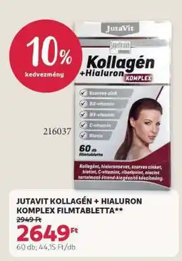 Rossmann JutaVit Kollagén +Hialuron komplex filmtabletta ajánlat