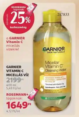 GARNIER VITAMIN C MICELLÁS VÍZ