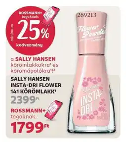 Rossmann SALLY HANSEN INSTA-DRI FLOWER 141 KÖRÖMLAKK ajánlat
