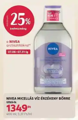 NIVEA MICELLÁS VÍZ ÉRZÉKENY BŐRRE