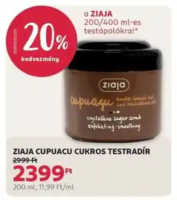 Rossmann ZIAJA CUPUACU CUKROS TESTRADÍR ajánlat