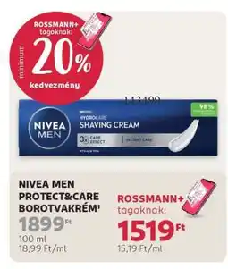 Rossmann NIVEA MEN PROTECT&CARE BOROTVAKRÉM ajánlat