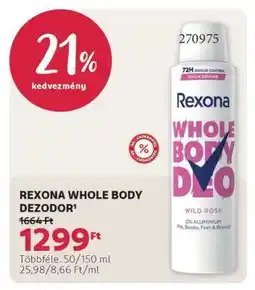 Rossmann REXONA WHOLE BODY DEZODOR ajánlat