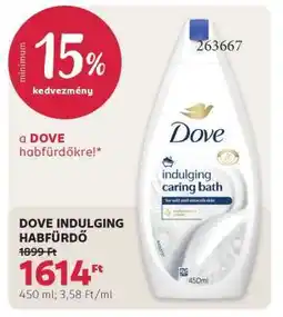 Rossmann DOVE INDULGING HABFÜRDŐ ajánlat