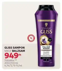 Rossmann Gliss sampon vagy balzsam ajánlat