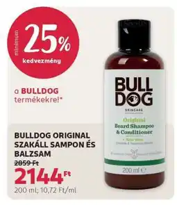 Rossmann BULLDOG ORIGINAL SZAKÁLL SAMPON ÉS BALZSAM ajánlat