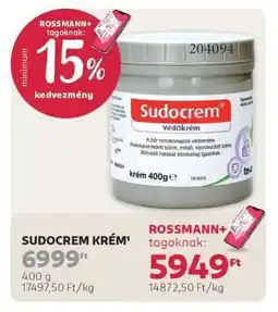 Rossmann Sudocrem krém ajánlat