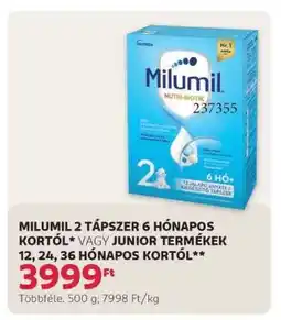 Rossmann Milumil 2 tápszer 6 hónapos kortól ajánlat