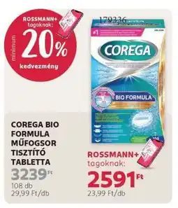 Rossmann COREGA BIO FORMULA MŰFOGSOR-TISZTÍTÓ TABLETTA ajánlat
