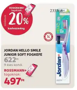 Rossmann JORDAN HELLO SMILE JUNIOR SOFT FOGKEFE ajánlat