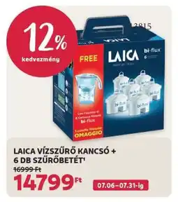 Rossmann LAICA VÍZSZŰRŐ KANCSÓ + 6 DB SZŰRŐBETÉT ajánlat