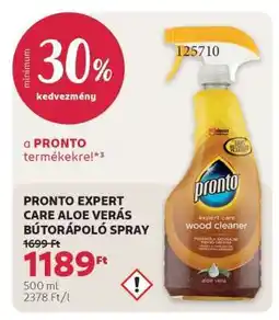 Rossmann PRONTO EXPERT CARE ALOE VERÁS BÚTORÁPOLÓ SPRAY ajánlat