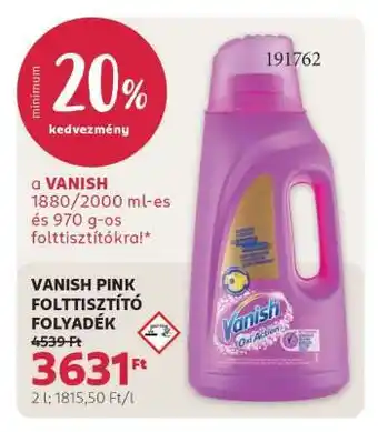 Rossmann VANISH PINK FOLTTISZTÍTÓ FOLYADÉK ajánlat