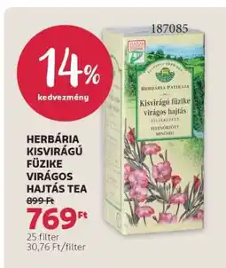Rossmann HERBÁRIA KISVIRÁGÚ FŰZIKE VIRÁGOS HAJTÁS TEA ajánlat