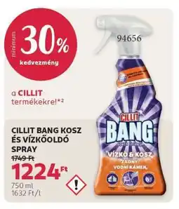 Rossmann CILLIT BANG KOSZ- ÉS VÍZKŐOLDÓ SPRAY ajánlat