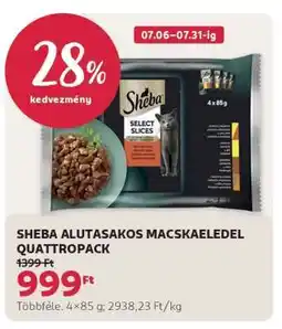 Rossmann SHEBA ALUTASAKOS MACSKAELEDEL QUATTROPACK ajánlat