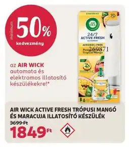 Rossmann AIR WICK ACTIVE FRESH TRÓPUSI MANGÓ ÉS MARACUJA ILLATOSÍTÓ KÉSZÜLÉK ajánlat