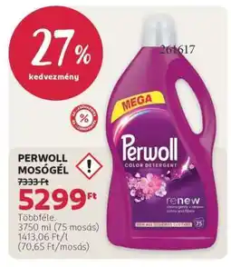 Rossmann PERWOLL Mosógél ajánlat