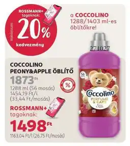 Rossmann COCCOLINO PEONY&APPLE ÖBLÍTŐ ajánlat
