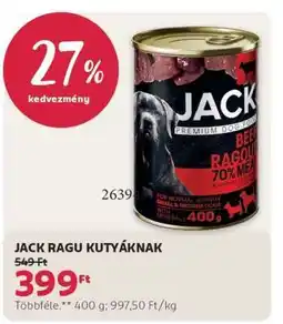 Rossmann JACK RAGU KUTYÁKNAK ajánlat