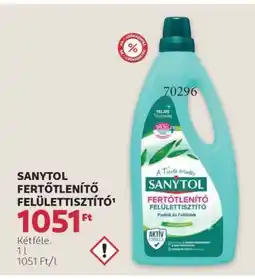 Rossmann Sanytol fertőtlenítő felülettisztító ajánlat