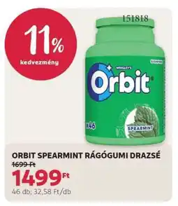Rossmann ORBIT SPEARMINT RÁGÓGUMI DRAZSÉ ajánlat