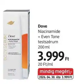 DM Dove Niacinamide + Even Tone testszérum ajánlat