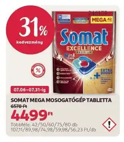 Rossmann SOMAT MEGA MOSOGATÓGÉP TABLETTA ajánlat