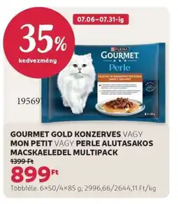 Rossmann GOURMET GOLD KONZERVES VAGY MON PETIT VAGY PERLE ALUTASAKOS MACSKAELEDEL MULTIPACK ajánlat