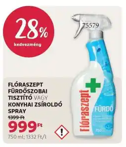 Rossmann FLÓRASZEPT FÜRDŐSZOBAI TISZTÍTÓ VAGY KONYHAI ZSÍROLDÓ SPRAY ajánlat